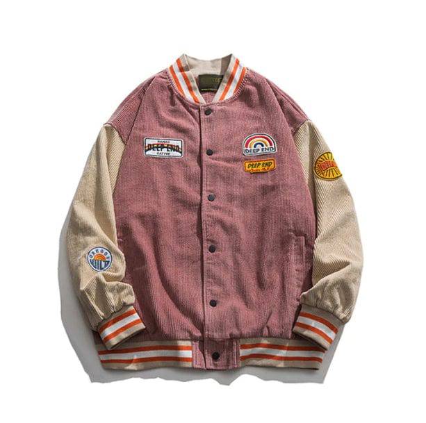 Corduroy Baseball Jacket - All Things Rainbow