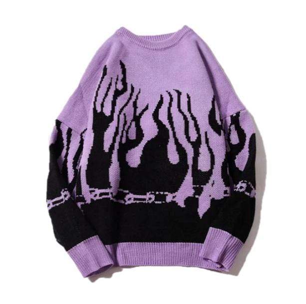 Aesthetic Flame Sweater | Aesthetic Clothing