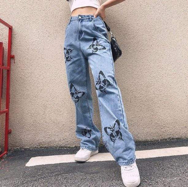 90s Butterfly Pants | Aesthetic Vintage Pants