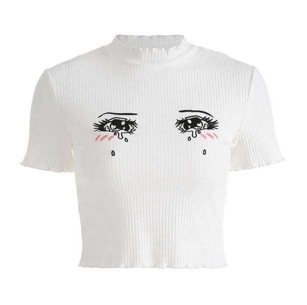 Crying Anime Girl Tee | Aesthetic Clothes Shop