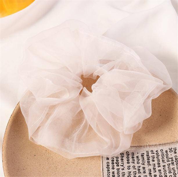 Light Color See Through Scrunchie - All Things Rainbow