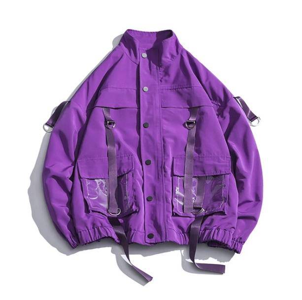 Jacket With See-Through Pockets | Aesthetic Apparel