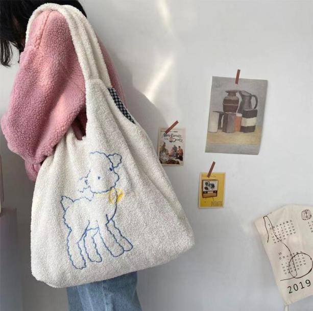 Fluffy Sheep Bag | Aesthetic Bags & Accessories