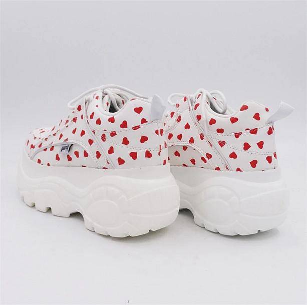 Red Hearts Sneakers - All Things Rainbow