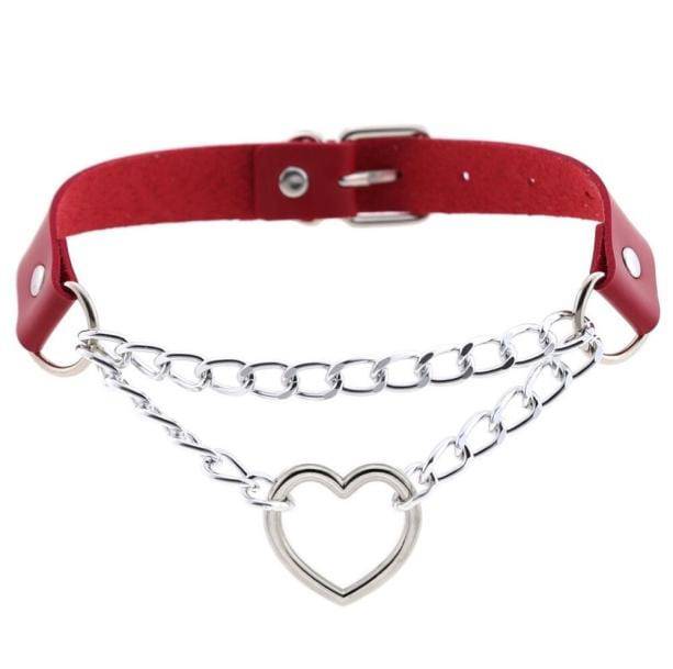 Metal Heart Choker | Aesthetic Jewelry