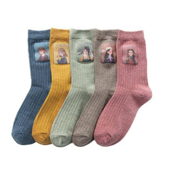 Cute Girl Socks - All Things Rainbow