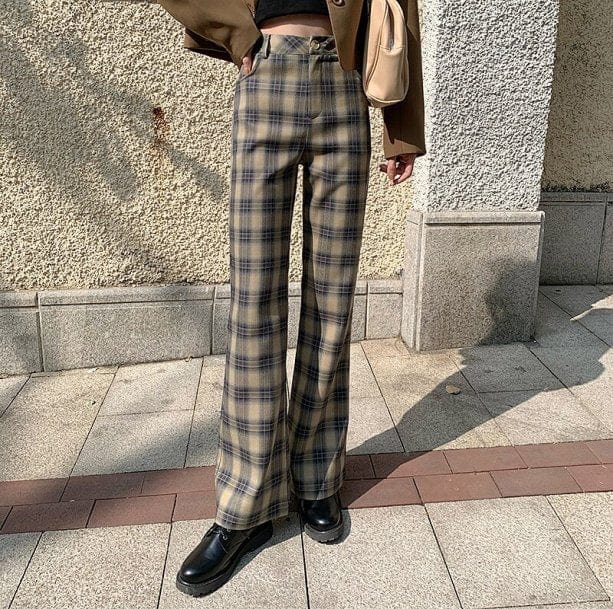 Dark Academia Plaid Pants | Aesthetic Pants