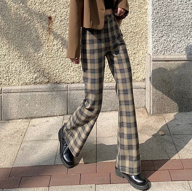 Dark Academia Plaid Pants | Aesthetic Pants