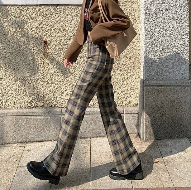 Dark Academia Plaid Pants | Aesthetic Pants