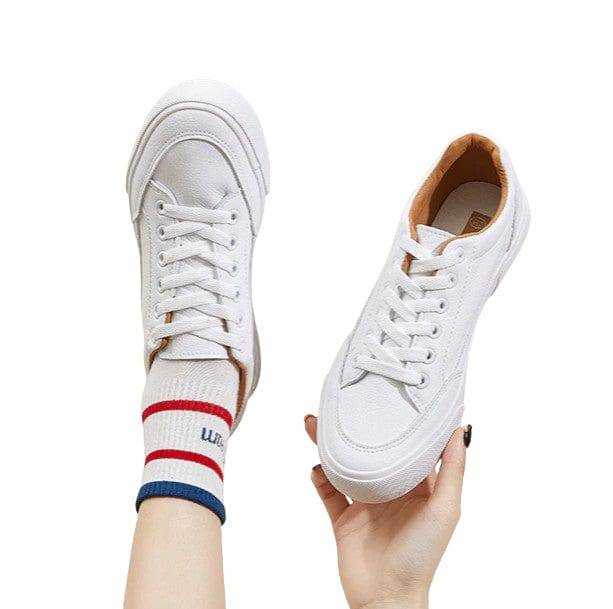 Classic White Sneakers - All Things Rainbow