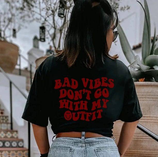 No Bad Vibes T-Shirt - All Things Rainbow