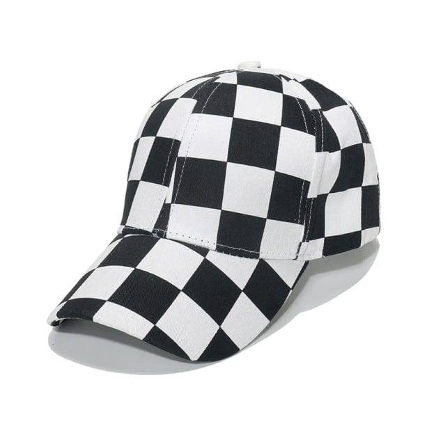 Aesthetic Checkered Cap - All Things Rainbow