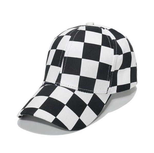 Aesthetic Checkered Cap | Aesthetic Cap