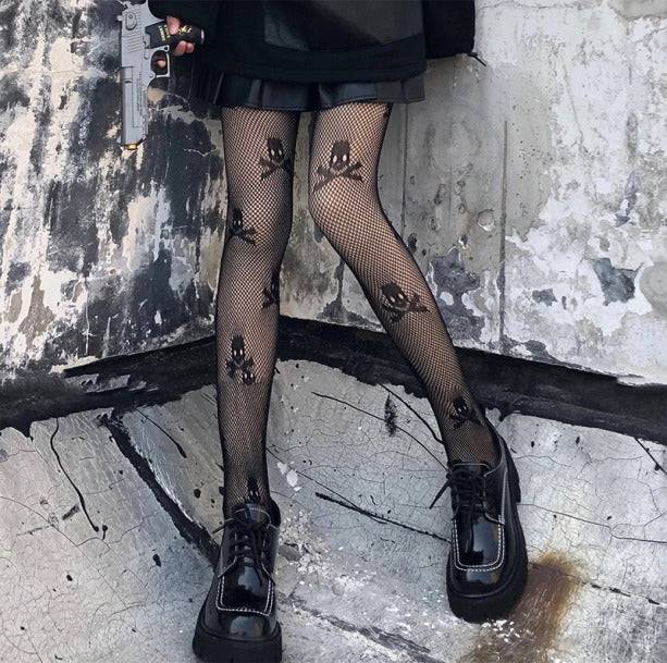 Skull Tights - All Things Rainbow