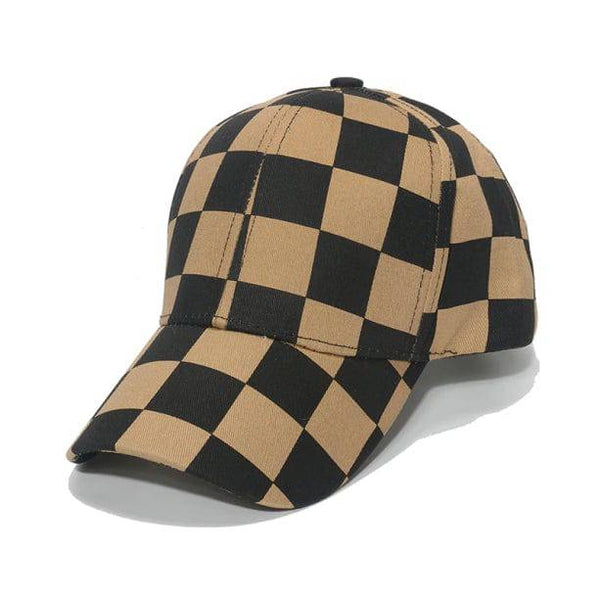 Aesthetic Checkered Cap | Aesthetic Cap