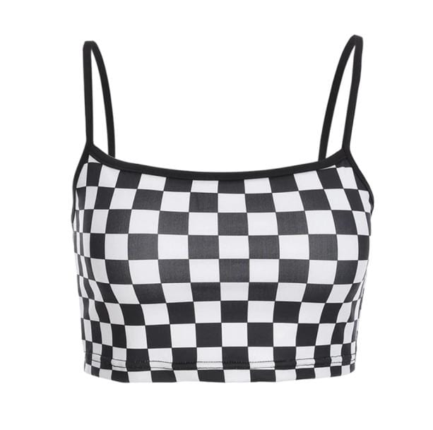 Checkered Crop Top - All Things Rainbow