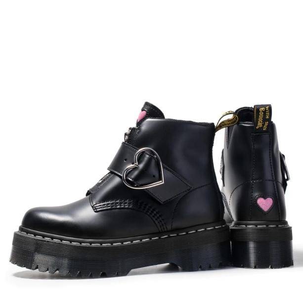 Heart Buckle Boots | Aesthetic Shoes