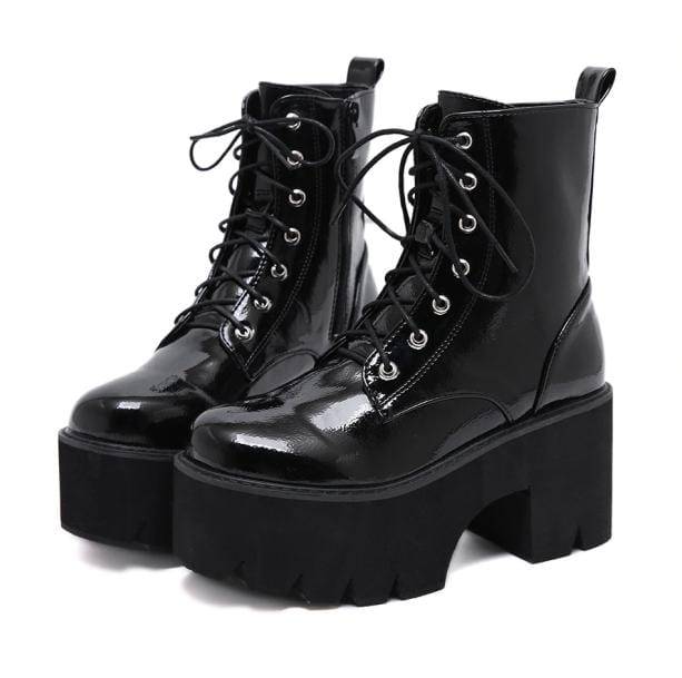 Chunky Platform Boots | Aesthetic Shoes