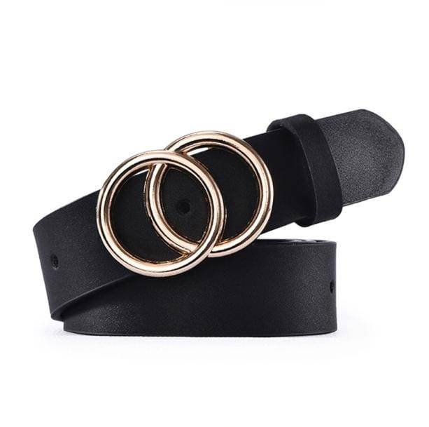 Double O-Buckle Belt | Aesthetic, Grunge, e-Girl Belts