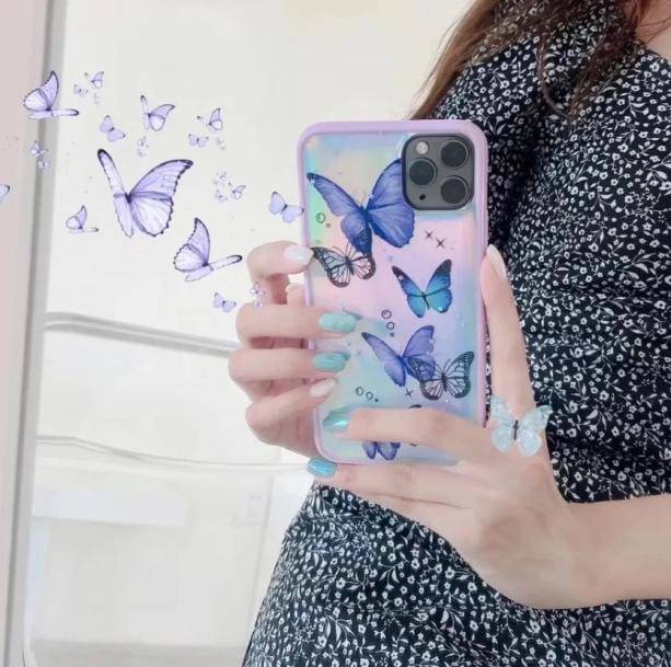 Transparent Butterfly IPhone Case - All Things Rainbow