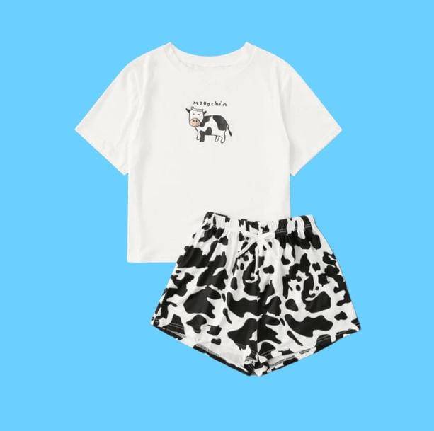 Cow's Milk Pajama | Kawaii Aesthetic Pajamas & Sleepwear