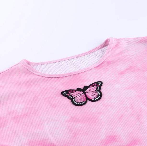 Pink Butterfly Top - All Things Rainbow