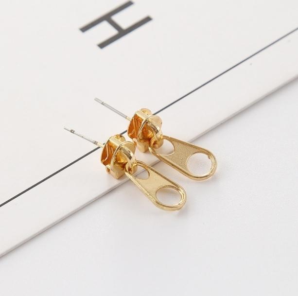 Aesthetic Zipper Stud Earrings | Aesthetic Jewelry