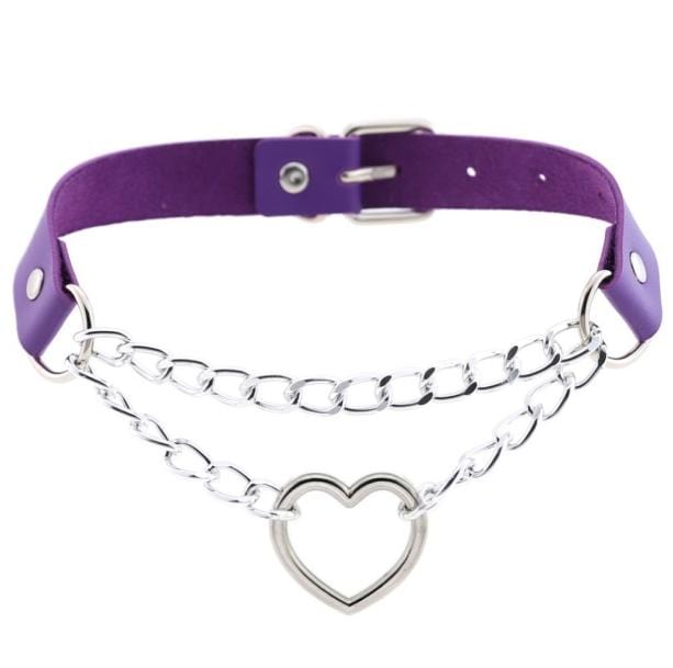 Metal Heart Choker | Aesthetic Jewelry