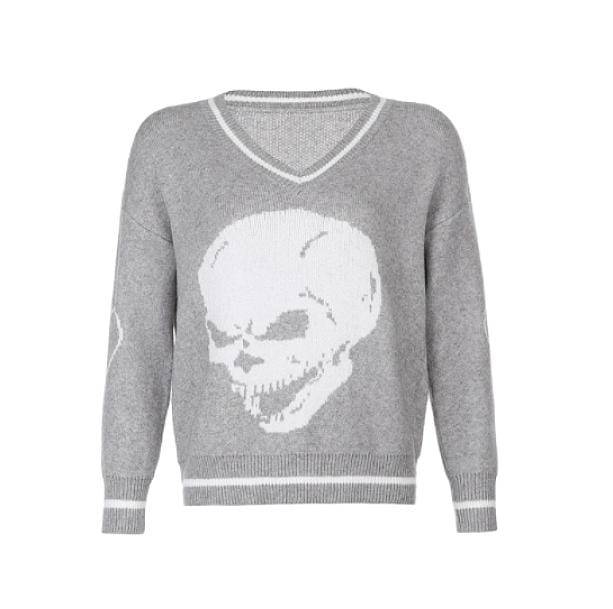 E-Girl Skull Sweater | Aesthetic Apparel