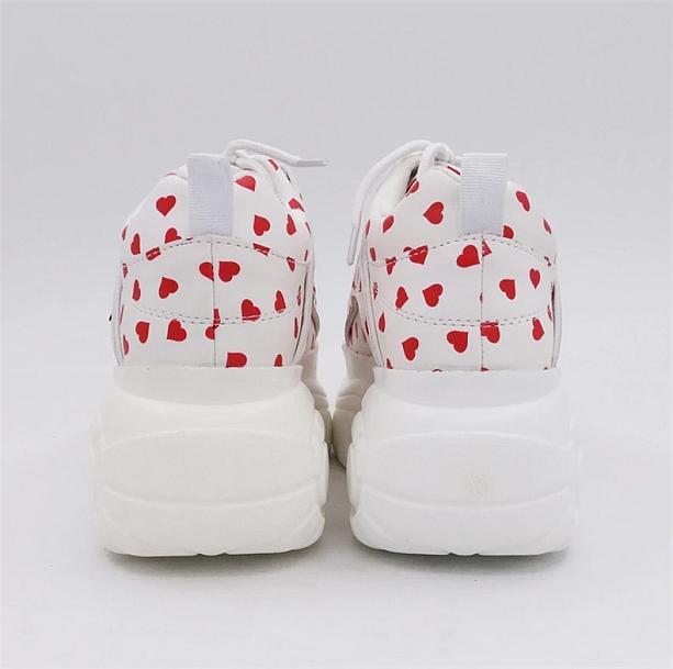 Red Hearts Sneakers - All Things Rainbow