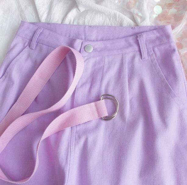 Pastel Lavender Pants | Aesthetic Fashion