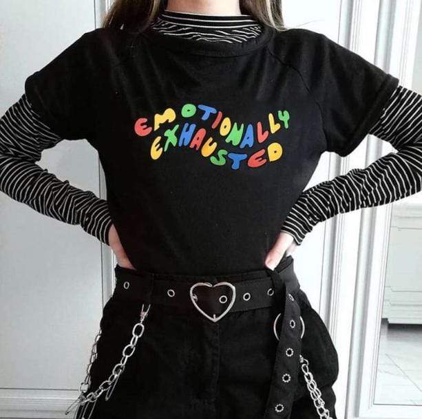 Emotionally Exhausted Tee - All Things Rainbow