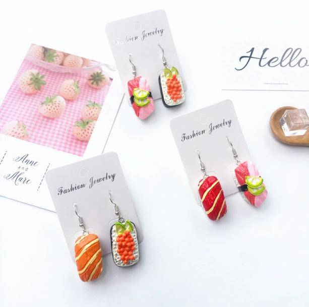 Sushi Earrings - All Things Rainbow