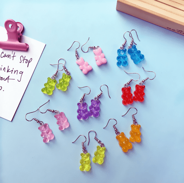 Gummy Bear Earrings - All Things Rainbow