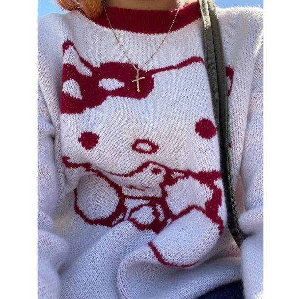 Hello Kitty Inspired Sweater | Kawaii Aesthetic Clothes