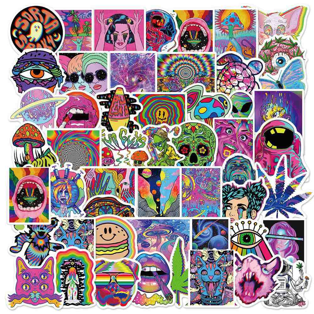 Weirdcore Stickers - All Things Rainbow