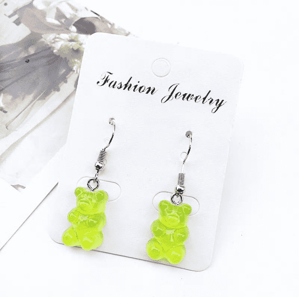 Gummy Bear Earrings | Aesthetic Kawaii Grunge Jewelry