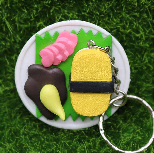 Sushi Keychain - All Things Rainbow