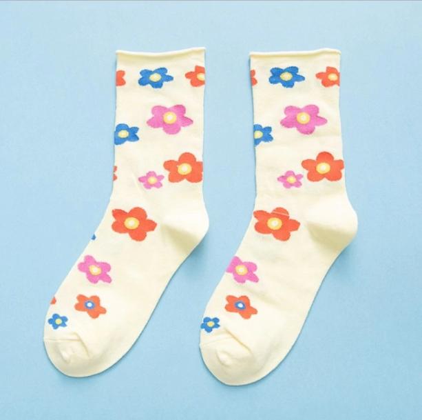 Kawaii Flower Socks - All Things Rainbow