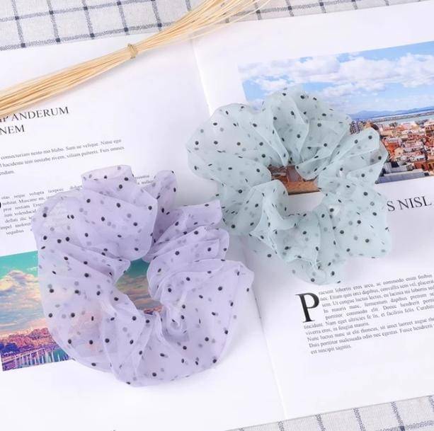 Polka Dot Scrunchie - All Things Rainbow