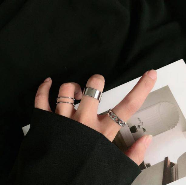 E-Girl Rings Set | Aesthetic, Grunge, E-Girl Jewelry