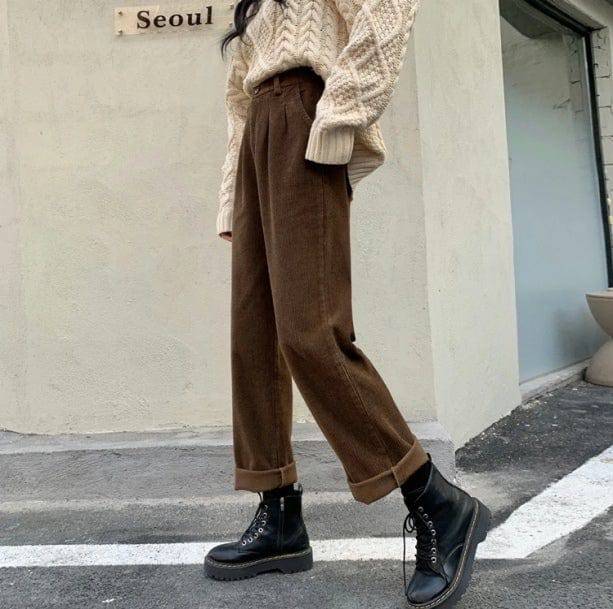 Grandmacore Corduroy Pants | Aesthetic Pants