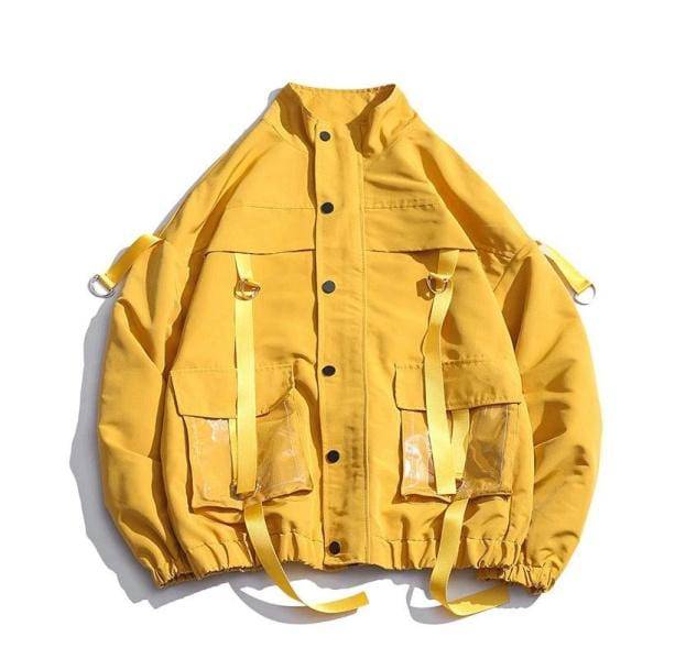 Jacket With See-Through Pockets | Aesthetic Apparel