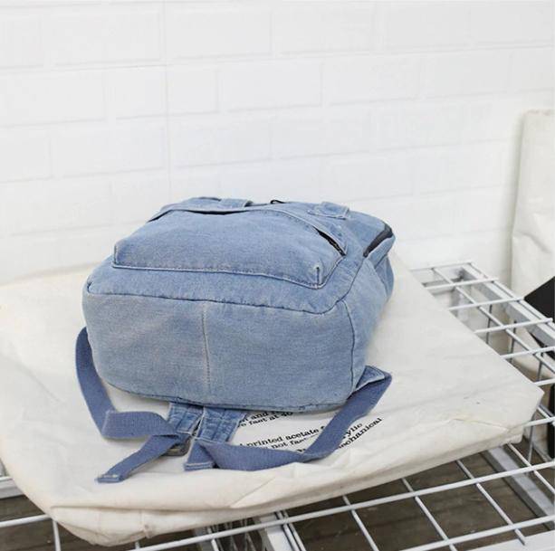 Aesthetic Denim Backpack - All Things Rainbow