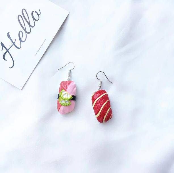 Sushi Earrings - All Things Rainbow