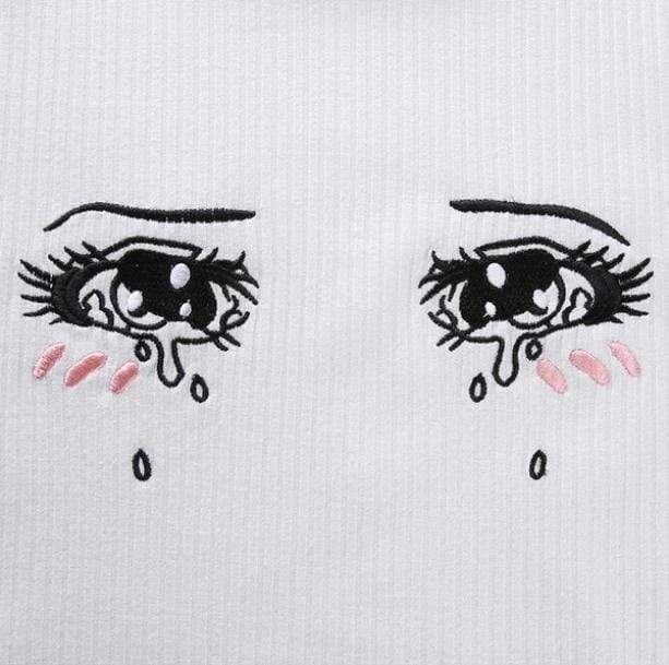 Crying Anime Girl Tee | Aesthetic Clothes Shop