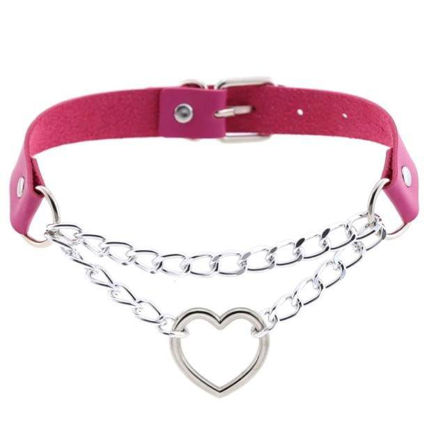 Metal Heart Choker | Aesthetic Jewelry