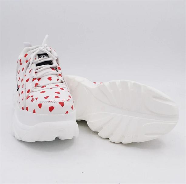 Red Hearts Sneakers - All Things Rainbow