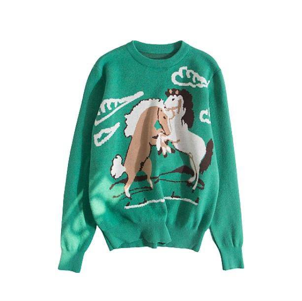 Wild Horses Sweater - All Things Rainbow