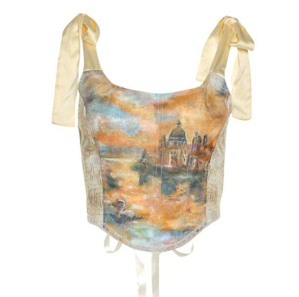 Art Hoe Corset Top - All Things Rainbow